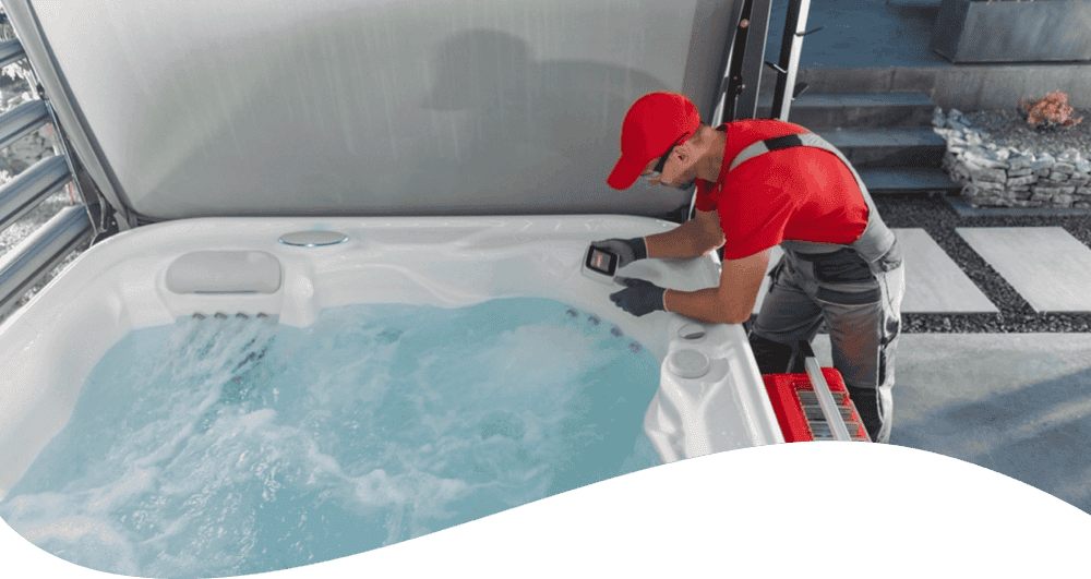 Whirlpool Swim Spa Reinigung vor Ort