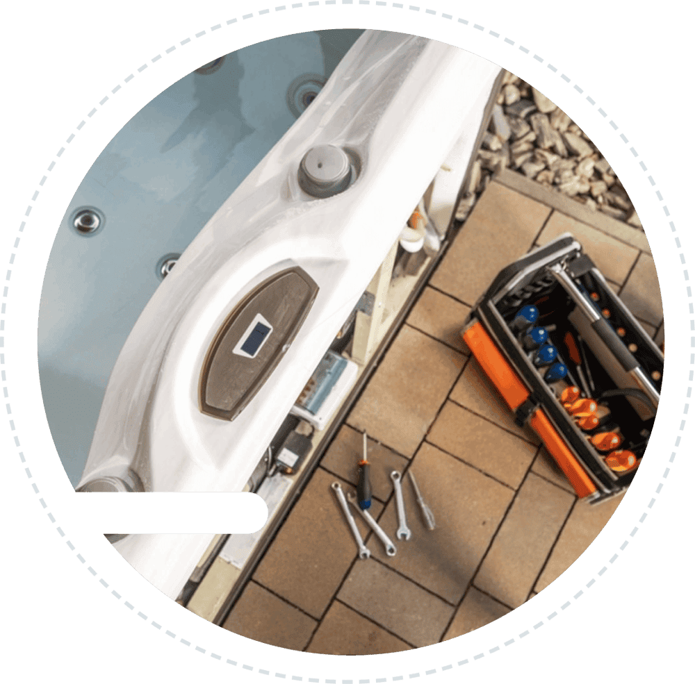 Whirlpool Wartung Reparatur Desinfektion von Filtern